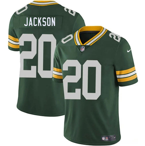Men's Green Bay Packers 20 Domani Jackson Green 2026 Vapor Untouchable Limited Football Stitched Jersey