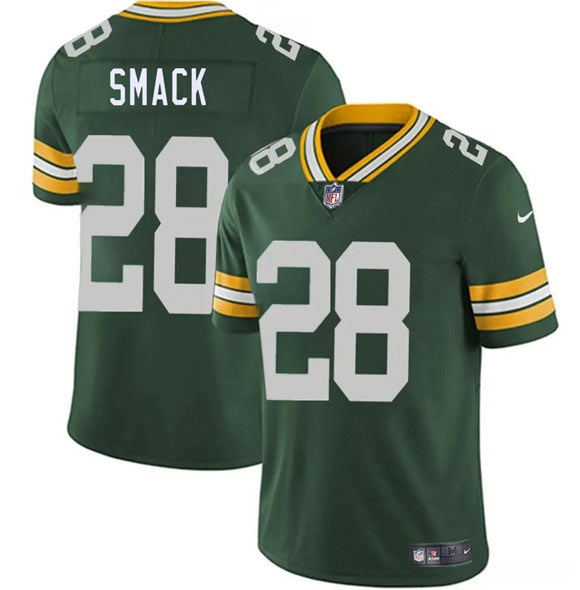 Men's Green Bay Packers 28 Trey Smack Green 2026 Vapor Untouchable Limited Football Stitched Jersey