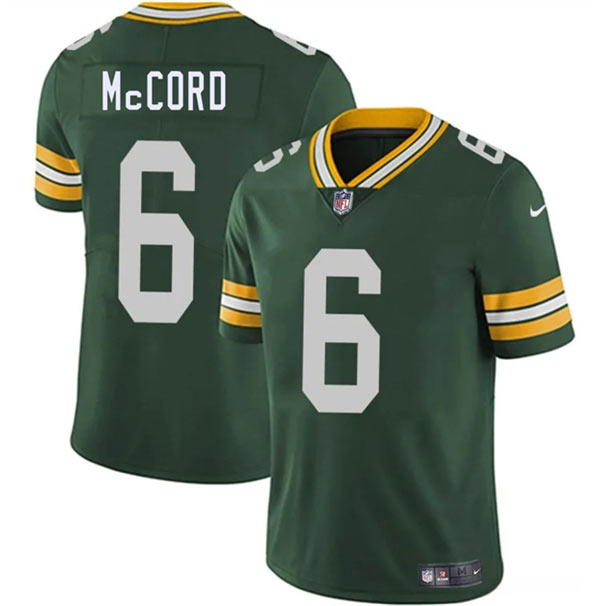 Men's Green Bay Packers 6 Kyle McCord Green 2026 Vapor Untouchable Limited Football Stitched Jersey