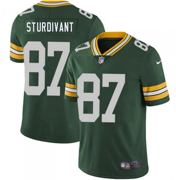 Men's Green Bay Packers 87 J. Michael Sturdivant Green 2026 Draft Vapor Untouchable Limited Football Stitched Jersey