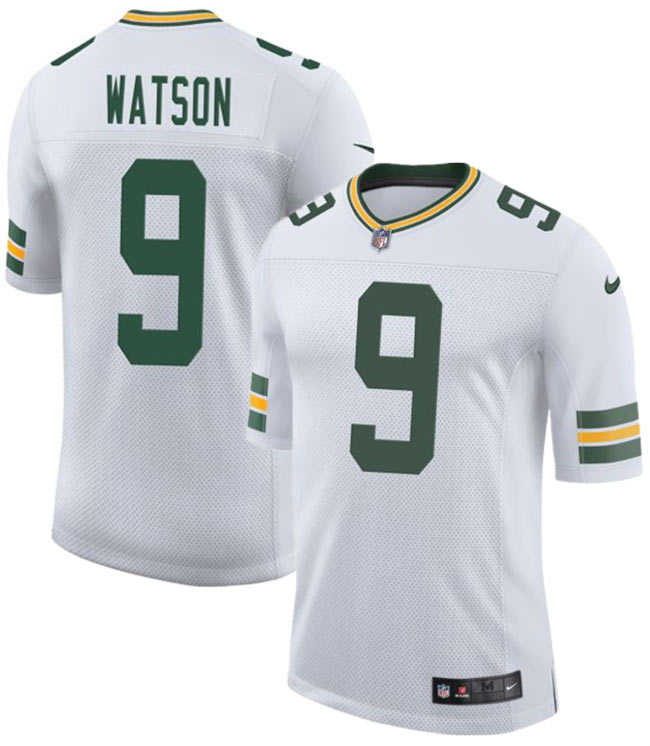 Men's Green Bay Packers 9 Christian Watson White 2025 New Vapor Untouchable Limited Football Stitched Jersey