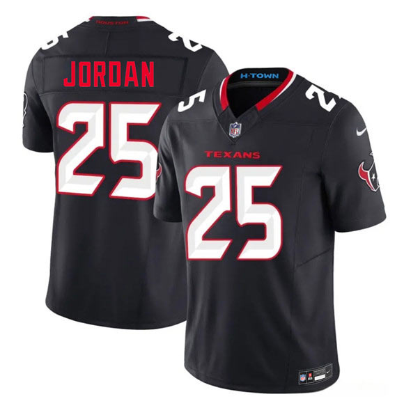 Men's Houston Texans 25 Jawhar Jordan Navy 2nd Alternate 2026 F.U.S.E. Vapor Limited Football Stitched Jersey