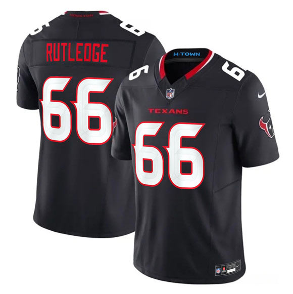 Men's Houston Texans 66 Keylan Rutledge Navy 2nd Alternate 2026 F.U.S.E. Vapor Limited Football Stitched Jersey