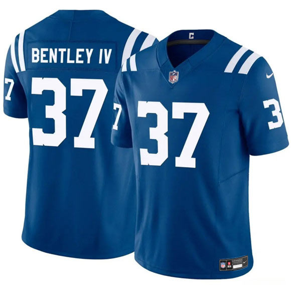 Men's Indianapolis Colts 37 Ulysses Bentley IV Blue 2025 F.U.S.E. Vapor Limited Football Stitched Jersey