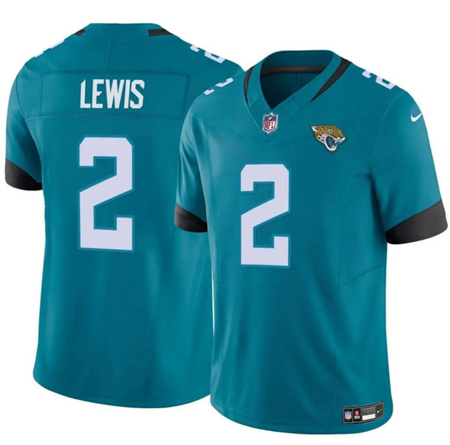 Men's Jacksonville Jaguars 2 Jourdan Lewis Teal 2025 F.U.S.E. Vapor Untouchable Limited Football Stitched Jersey