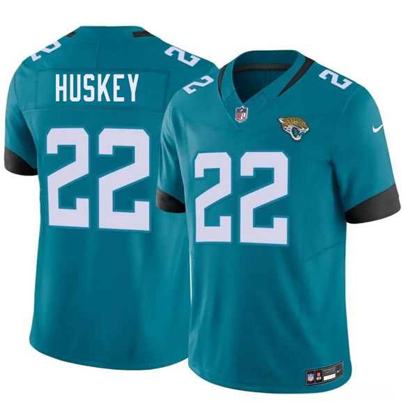 Men's Jacksonville Jaguars 22 Jalen Huskey Teal 2026 Draft F.U.S.E. Vapor Untouchable Limited Football Stitched Jersey