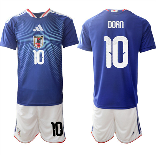 Men's Japan 10 DOAN National Team FIFA x World Cup 2026 Home Blue On Field Jersey