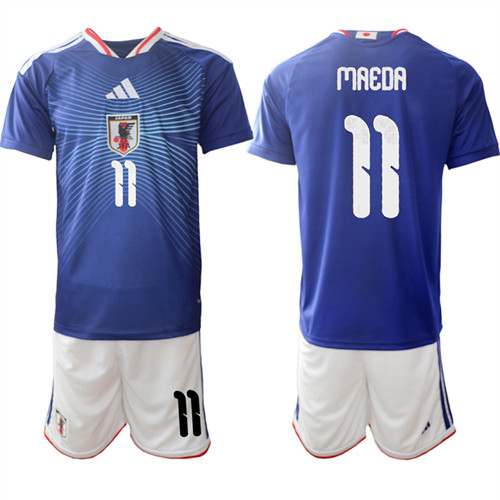 Men's Japan 11 MAEDA National Team FIFA x World Cup 2026 Home Blue On Field Jersey