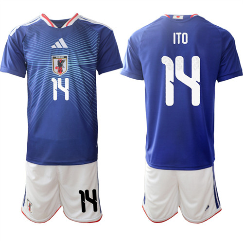 Men's Japan 14 ITO National Team FIFA x World Cup 2026 Home Blue On Field Jersey