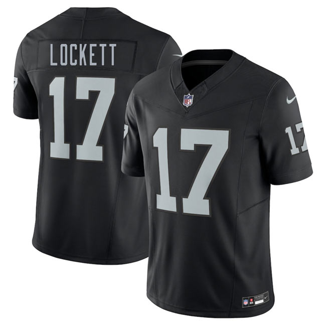 Men's Las Vegas Raiders 17 Tyler Lockett Black 2025 F.U.S.E. Vapor Untouchable Limited Stitched Football Jersey