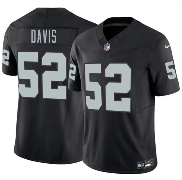Men's Las Vegas Raiders 52 Jamin Davis Black 2026 F.U.S.E. Vapor Untouchable Limited Football Stitched Jersey