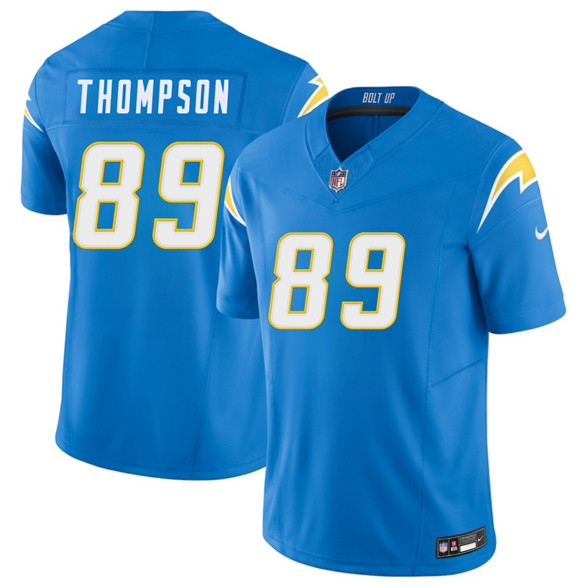 Men's Los Angeles Chargers 89 Brenen Thompson Blue 2026 F.U.S.E. Vapor Limited Football Stitched Jersey