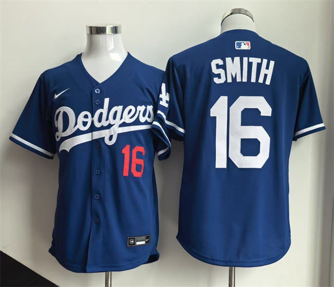 Men's Los Angeles Dodgers 16 Will Smith Royal Limited Stitched Baseball Jersey