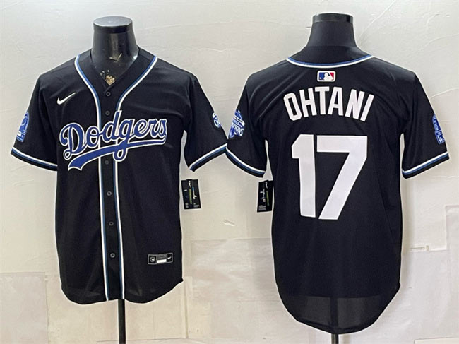 Men's Los Angeles Dodgers 17 Shohei Ohtani B2B Champs 2026 Black Out Style Vapor Limited Stitched Baseball Jersey