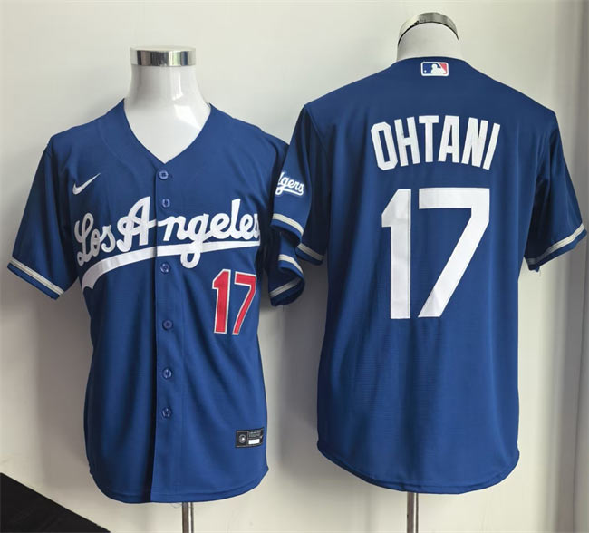 Men's Los Angeles Dodgers 17 Shohei Ohtani Royal 2026 Gold Collection Stadium Stitched Baseball Jersey
