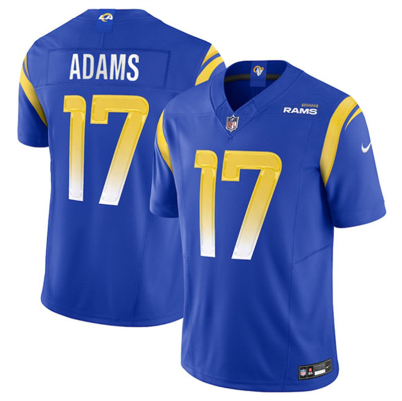 Men's Los Angeles Rams 17 Davante Adams Blue 2024 F.U.S.E. Vapor Untouchable Limited Football Stitched Jersey