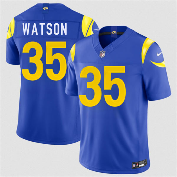 Men's Los Angeles Rams 35 Jaylen Watson Royal 2026 F.U.S.E. Vapor Limited Football Stitched Jersey