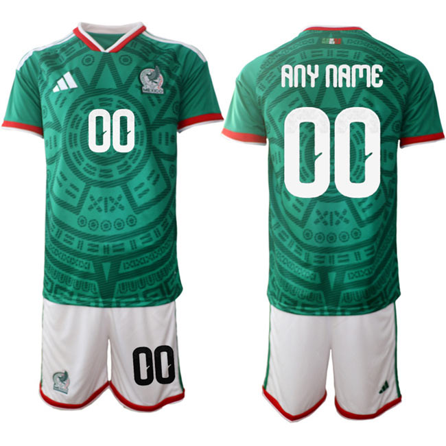 Men's Mexico Custom Green 2025 26 Home Soccer Jersey Suit
