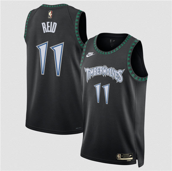 Men's Minnesota Timberwolves 11 Naz Reid Black 2025 Classic Edition Stitched Jersey