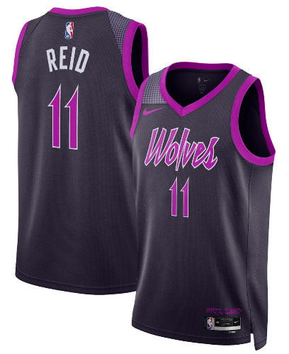 Men's Minnesota Timberwolves 11 Naz Reid Purple 2025 26 City Edition Stitched Basketball Jersey