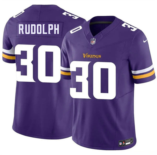 Men's Minnesota Vikings 30 Trayvon Rudolph Purple 2026 F.U.S.E. Vapor Untouchable Limited Football Stitched Jersey