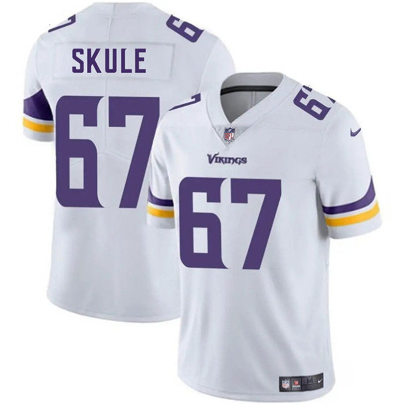 Men's Minnesota Vikings 67 Justin Skule White 2025 Vapor Untouchable Limited Football Stitched Jersey