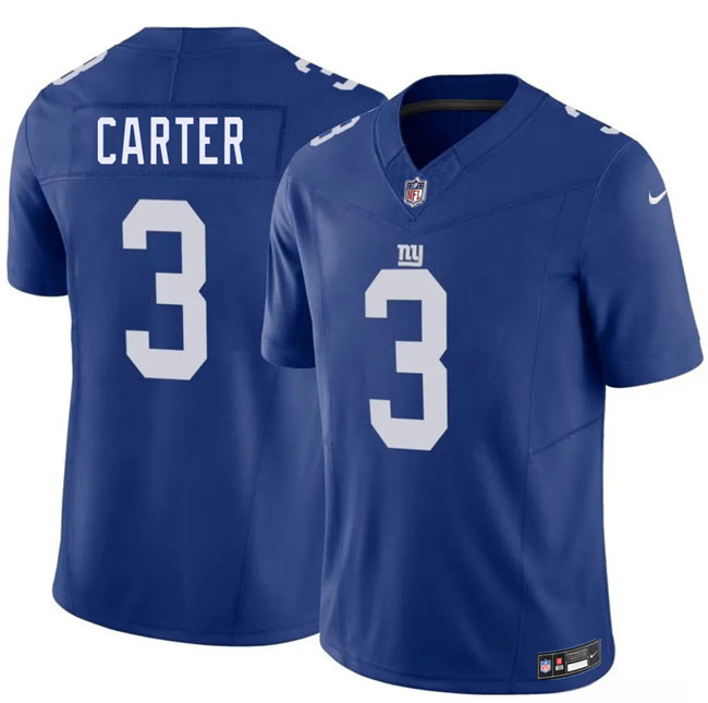 Men's New York Giants 3 Abdul Carter Blue 2026 F.U.S.E. Vapor Untouchable Limited Stitched Jersey