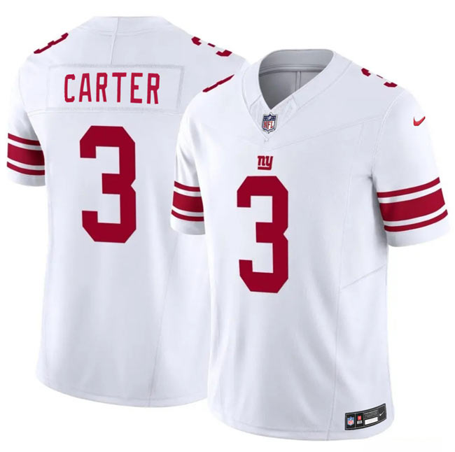 Men's New York Giants 3 Abdul Carter White 2026 F.U.S.E. Vapor Untouchable Limited Stitched Jersey