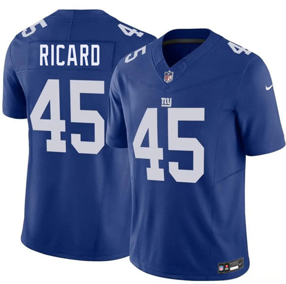 Men's New York Giants 45 Patrick Ricard Blue 2026 F.U.S.E. Vapor Untouchable Limited Football Stitched Jersey
