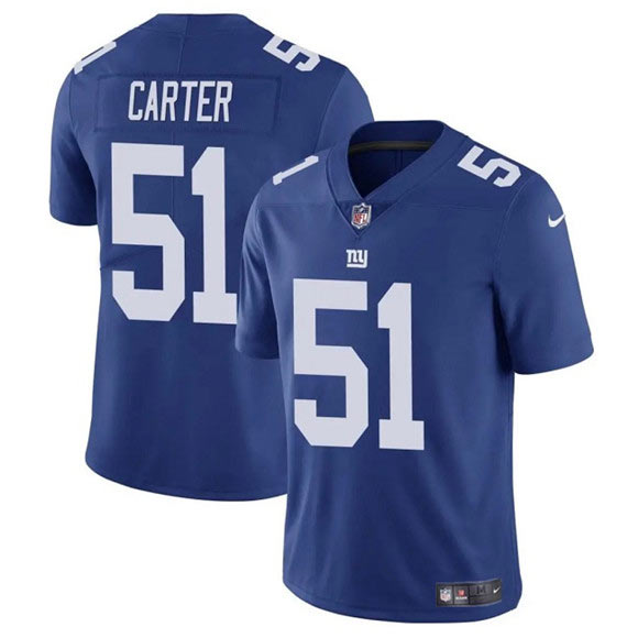 Men's New York Giants 51 Abdul Carter Blue 2025 Vapor Untouchable Limited Football Stitched Jersey