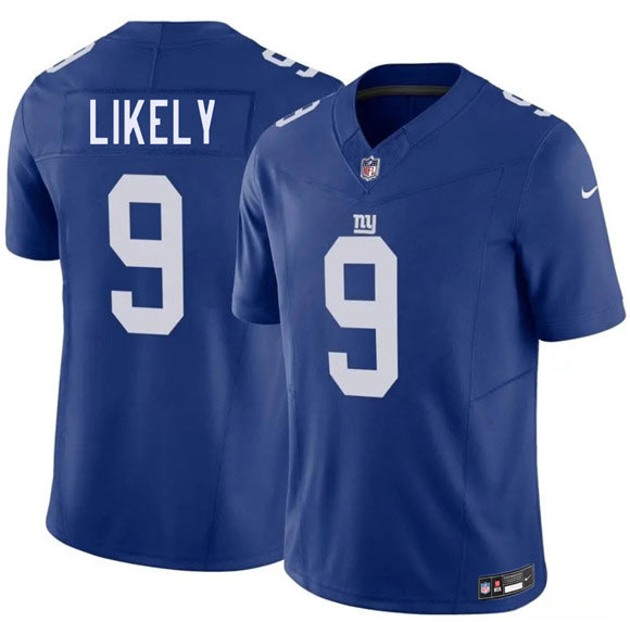 Men's New York Giants 9 Isaiah Likely Blue 2026 F.U.S.E. Vapor Untouchable Limited Football Stitched Jersey