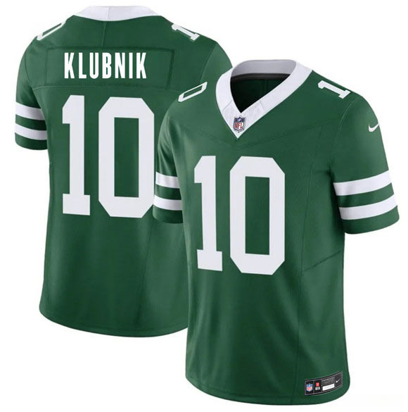 Men's New York Jets 10 Cade Klubnik Green 2026 Draft F.U.S.E. Vapor Untouchable Limited Football Stitched Jersey