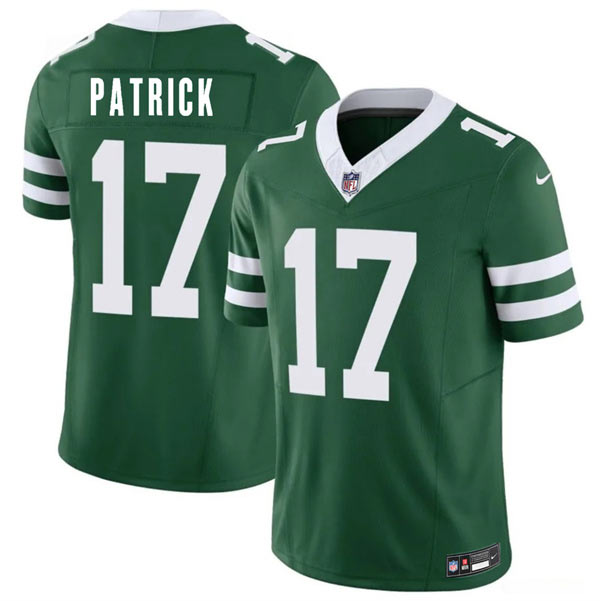 Men's New York Jets 17 Tim Patrick Green 2026 F.U.S.E. Vapor Untouchable Limited Football Stitched Jersey