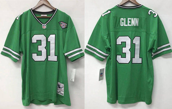 Men's New York Jets 31 Aaron Glenn Green 1994 Throwback Stitched Jersey