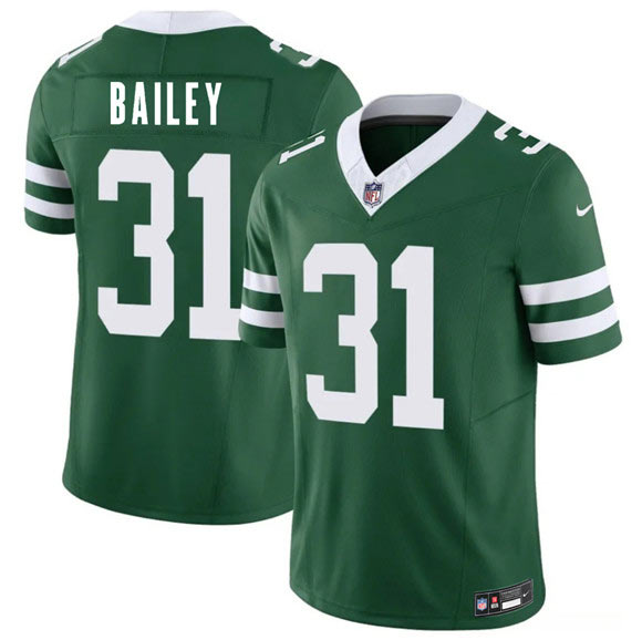 Men's New York Jets 31 David Bailey Green 2026 Draft F.U.S.E. Vapor Untouchable Limited Football Stitched Jersey