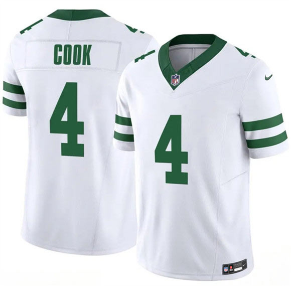 Men's New York Jets 4 Brady Cook White 2025 F.U.S.E. Vapor Untouchable Limited Football Stitched Jersey