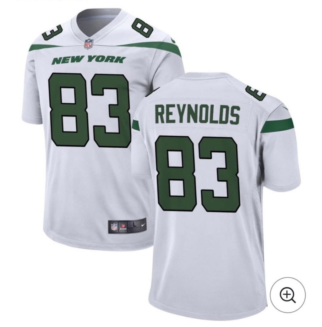 Men's New York Jets 83 Josh Reynolds White Vapor Untouchable Limited Football Stitched Jersey