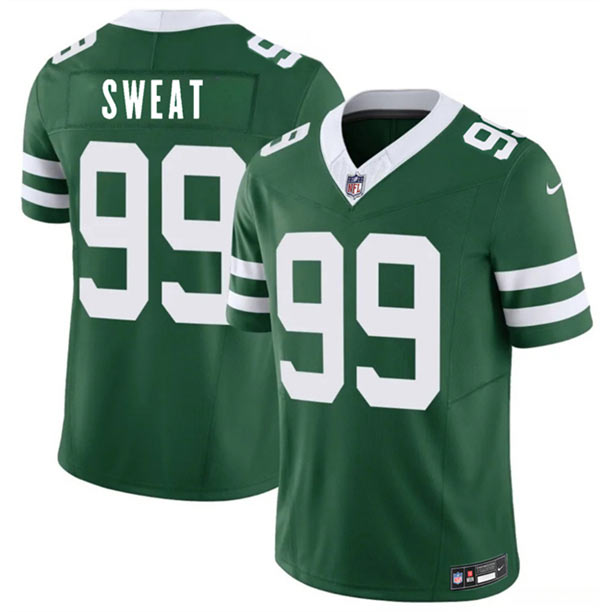 Men's New York Jets 99 T'Vondre Sweat Green 2026 F.U.S.E. Vapor Untouchable Limited Football Stitched Jersey