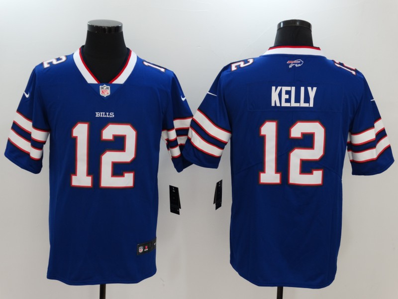 Men's Buffalo Bills #12 Jim Kelly Royal Blue 2017 Vapor Untouchable Limited Stitched Jersey