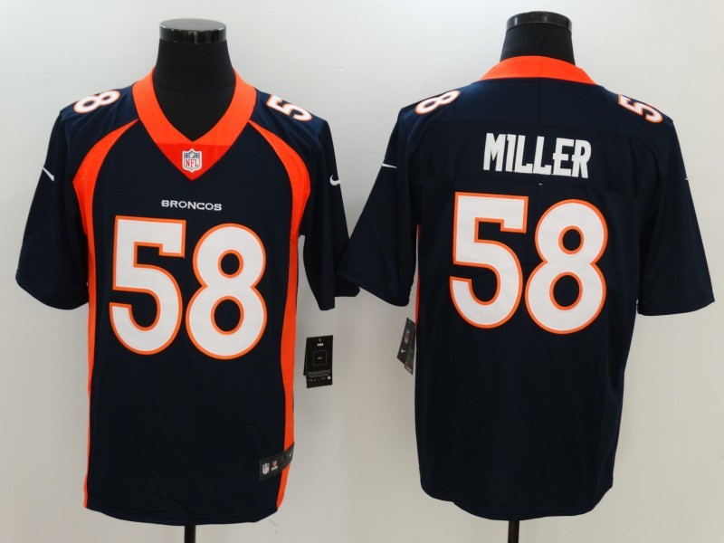 Men's Denver Broncos #58 Von Miller Blue 2017 Vapor Untouchable Limited Stitched Jersey
