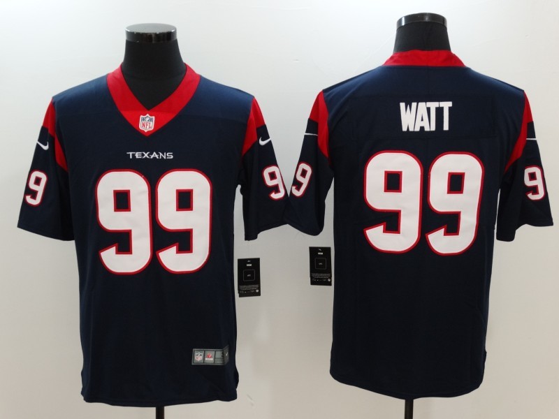 Men's Houston Texans 99 J.J Watt Blue 2017 Vapor Untouchable Limited Stitched Jersey