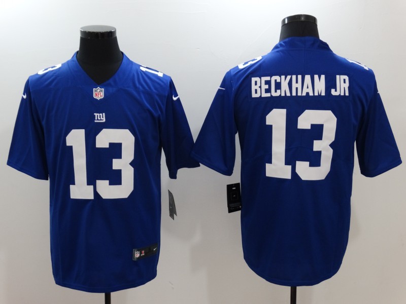 Men's New York Giants #13 Odell Beckham Jr Blue 2017 Vapor Untouchable Limited Stitched Jersey