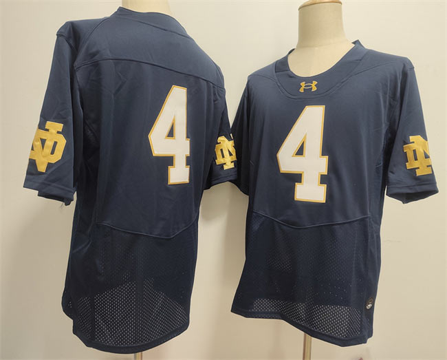 Men's Notre Dame Fighting Irish 4 Jeremiyah Love Navy Limited Stitched Jersey