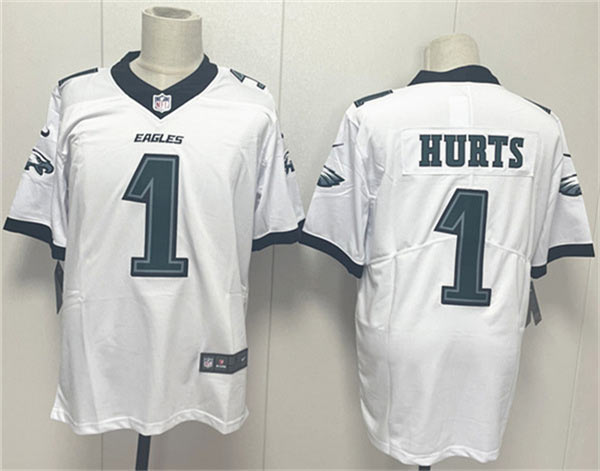 Men's Philadelphia Eagles 1 Jalen Hurts White 2024 New Vapor Untouchable Limited Football Stitched Jersey