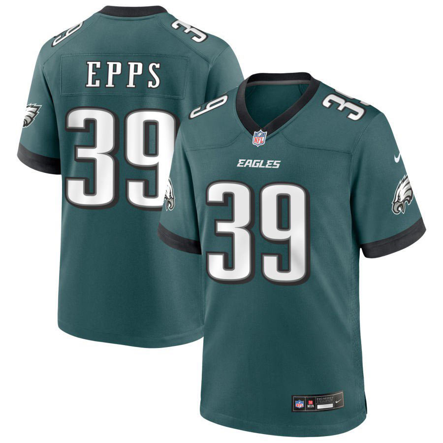 Men's Philadelphia Eagles 39 Marcus Epps Green 2025 Vapor Untouchable Limited Stitched Football Jersey