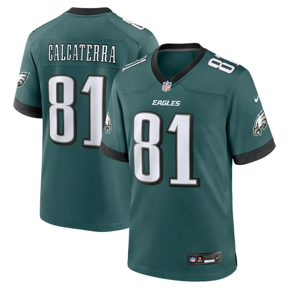 Men's Philadelphia Eagles 81 Grant Calcaterra Midnight Green Vapor Stitched Nike Limited Jersey