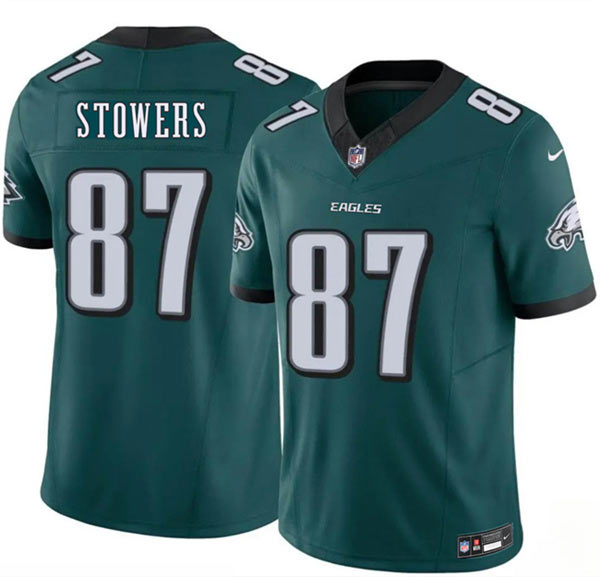 Men's Philadelphia Eagles 87 Eli Stowers Green 2026 Draft F.U.S.E. Vapor Untouchable Limited Football Stitched Jersey