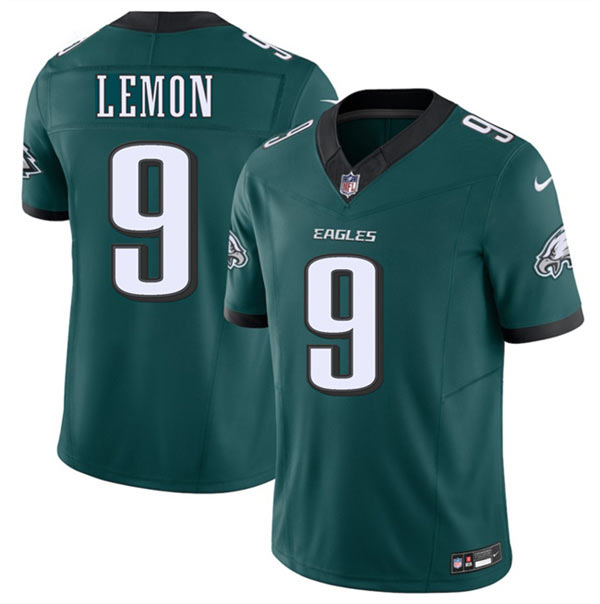 Men's Philadelphia Eagles 9 Makai Lemon Green 2026 Draft F.U.S.E. Vapor Untouchable Limited Football Stitched Jersey