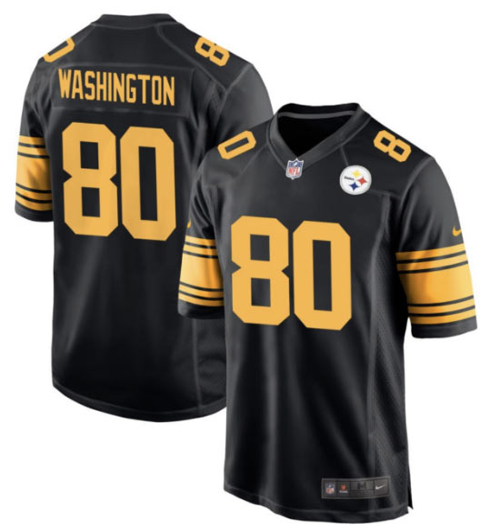 Men's Pittsburgh Steelers 80 Darnell Washington Black Color Rush Vapor Untouchable Limited Stitched Jersey