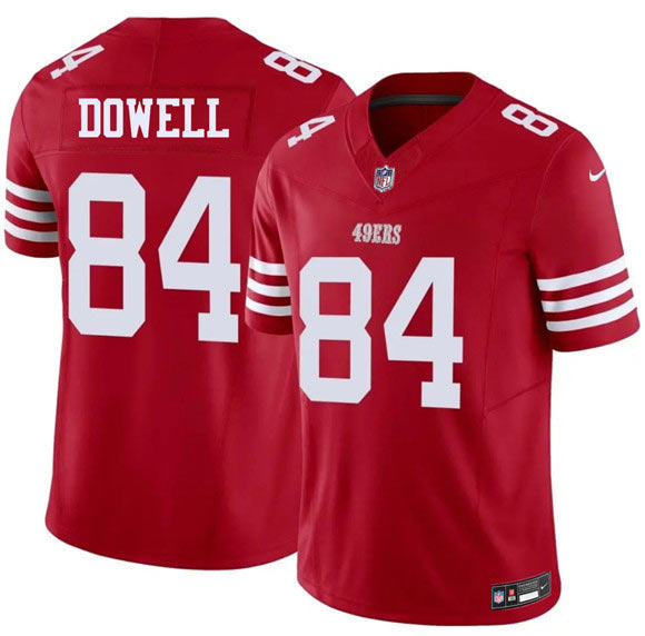 Men's San Francisco 49ers 84 Colton Dowell Red 2026 F.U.S.E. Vapor Untouchable Limited Football Stitched Jersey